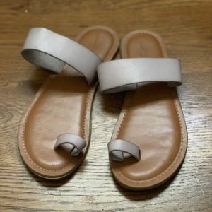 Gray sandals